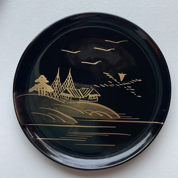 Vintage Laquerware Coaster Set - Picture 3 of 11